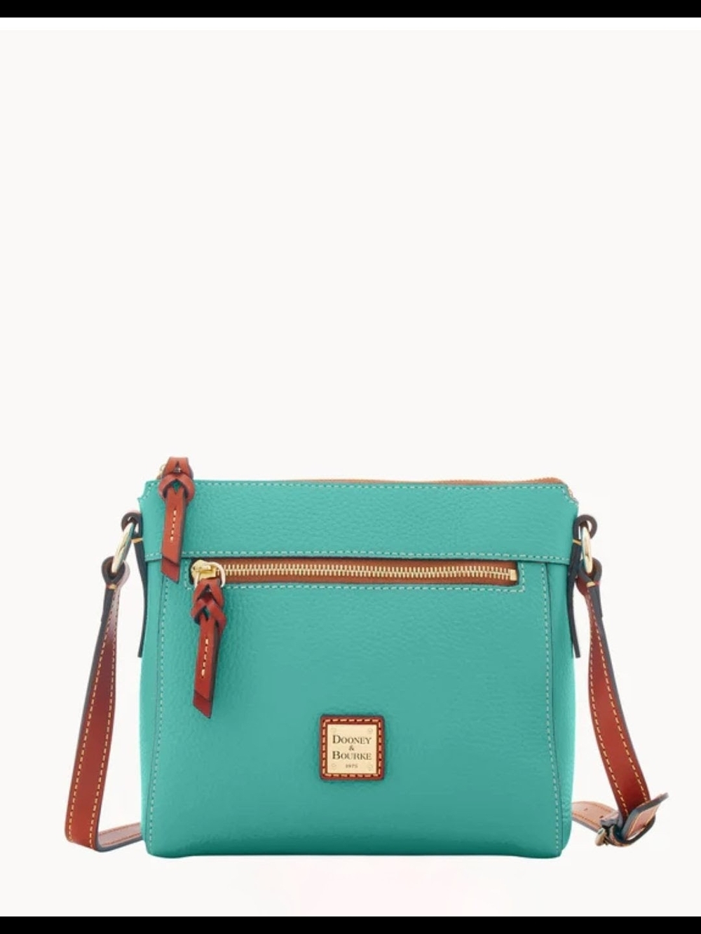 NWT! Dooney & Bourke Spearmint Pebbled Leather Crossbody - Picture 2 of 10